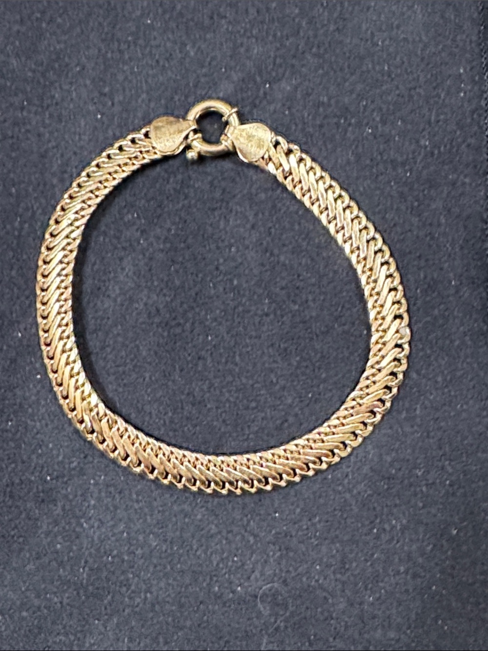 Classic Gold Tone Braided Chain Bracelet - Women's Jewelry